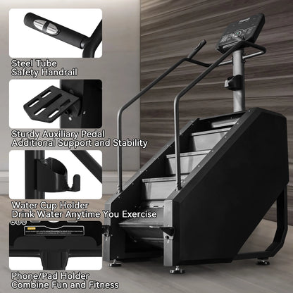 Stair Climber Commercial Grade Stair Step Machine for Cardio and Lower Body Workouts